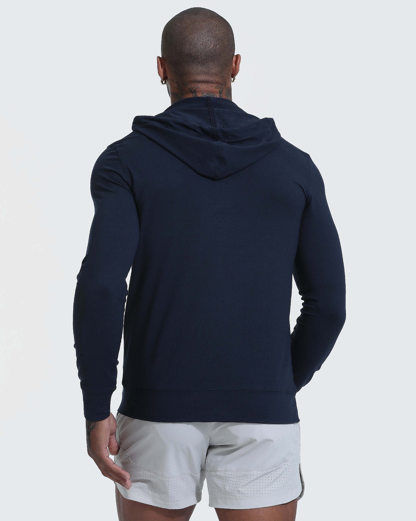 Dark Heather Navy Active Comfort Full Zip Hoodie