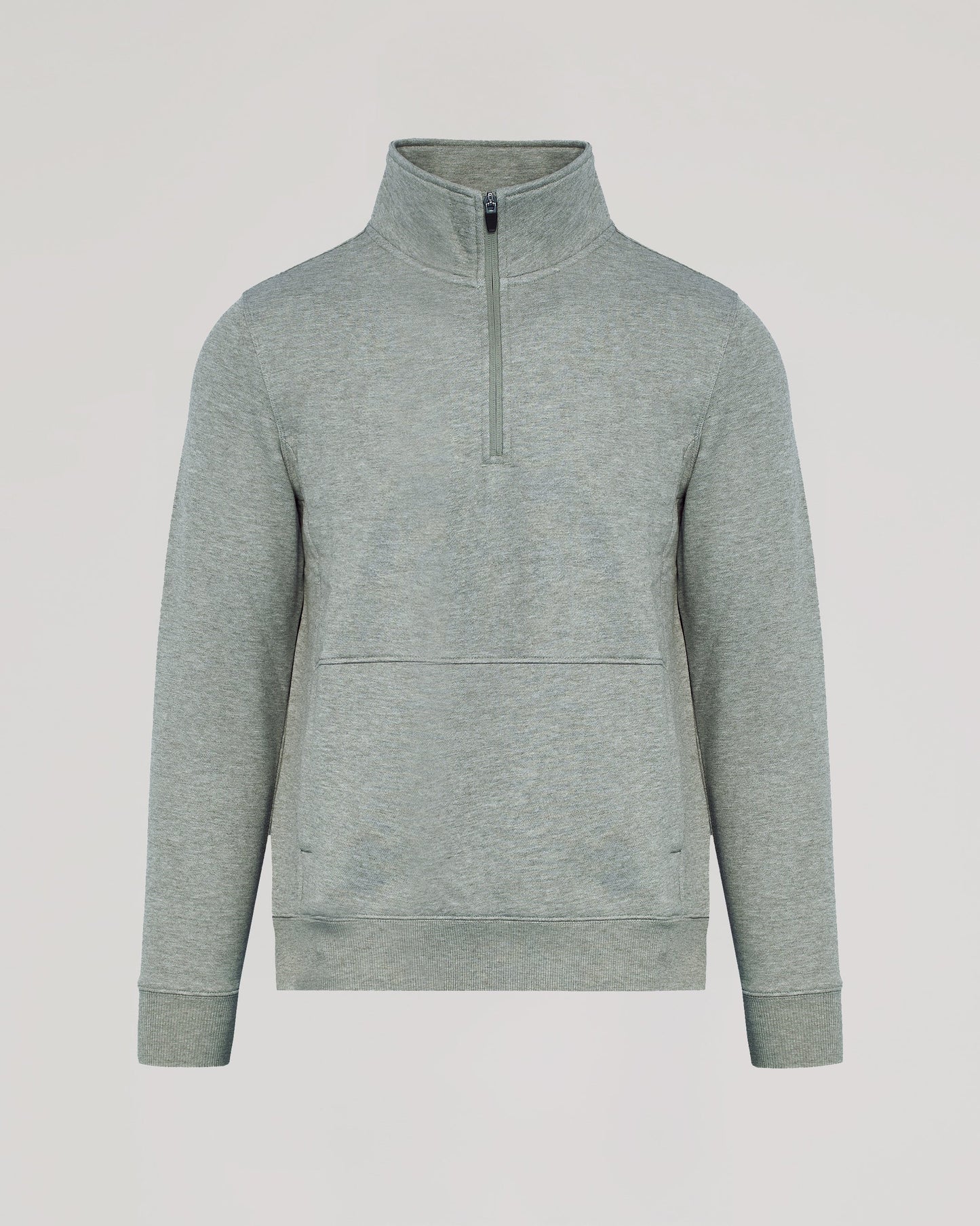 Dark Heather Gray Half Zip Fleece Sweatshirt