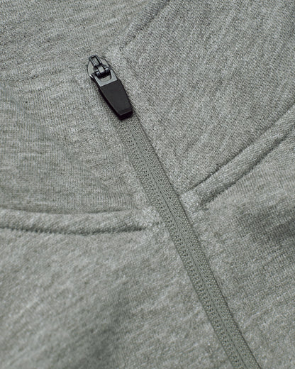 Dark Heather Gray Half Zip Fleece Sweatshirt