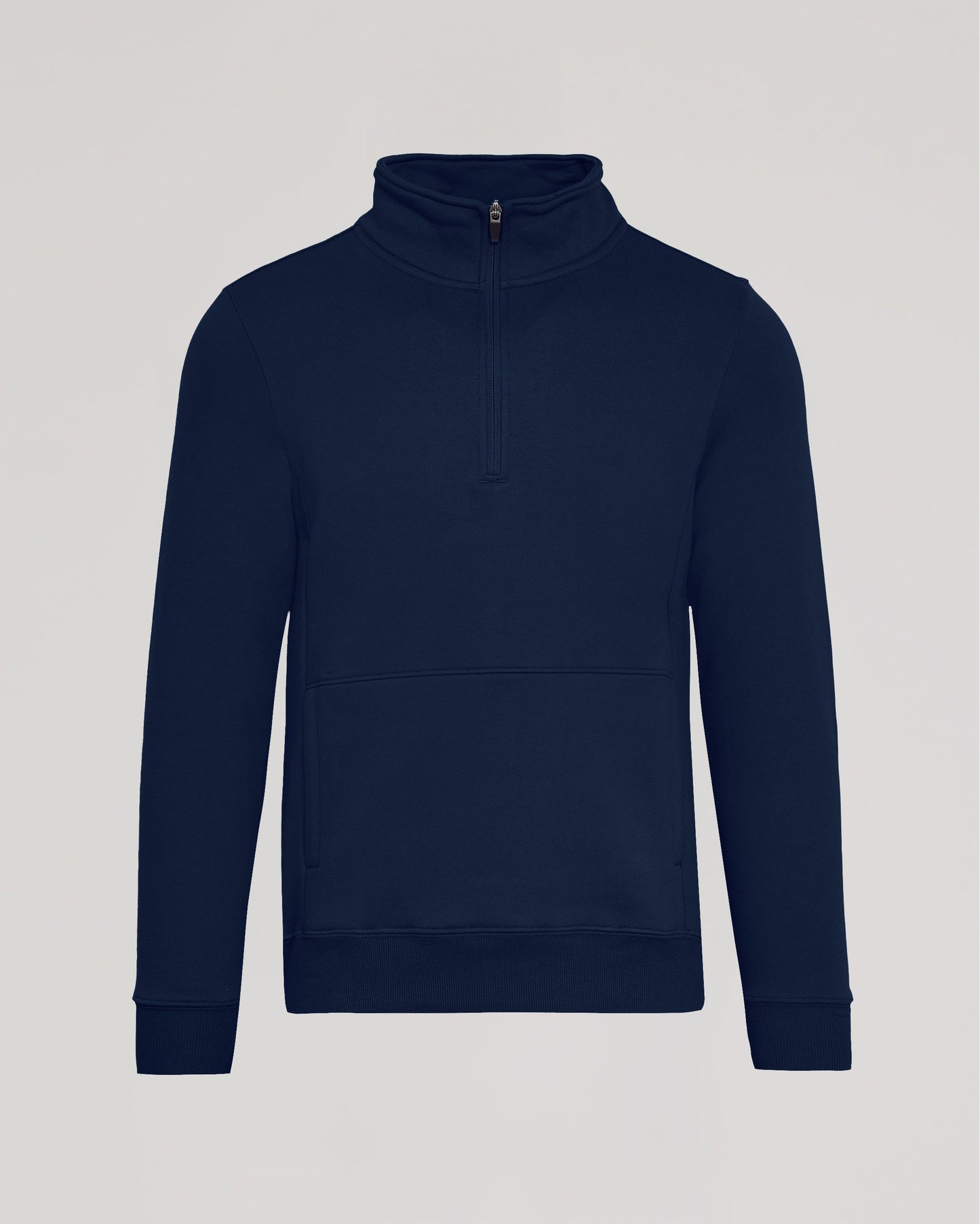 Navy Half Zip Fleece Sweatshirt