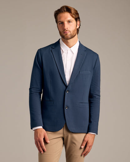 Navy Comfort Knit Blazer 2.0