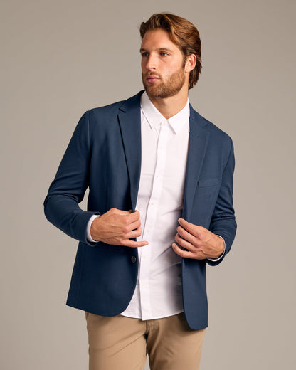 Navy Comfort Knit Blazer 2.0