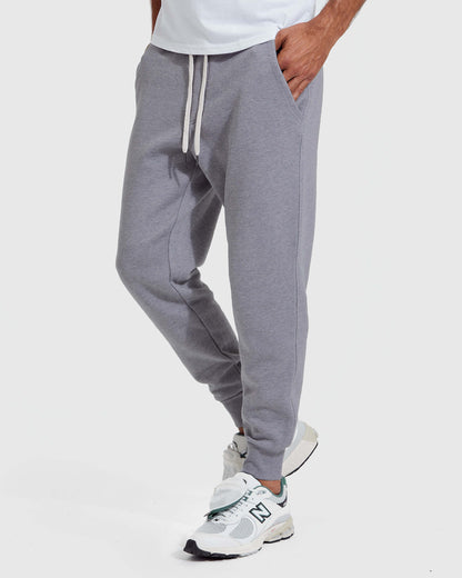 Heather Gray Fleece French Terry Joggers