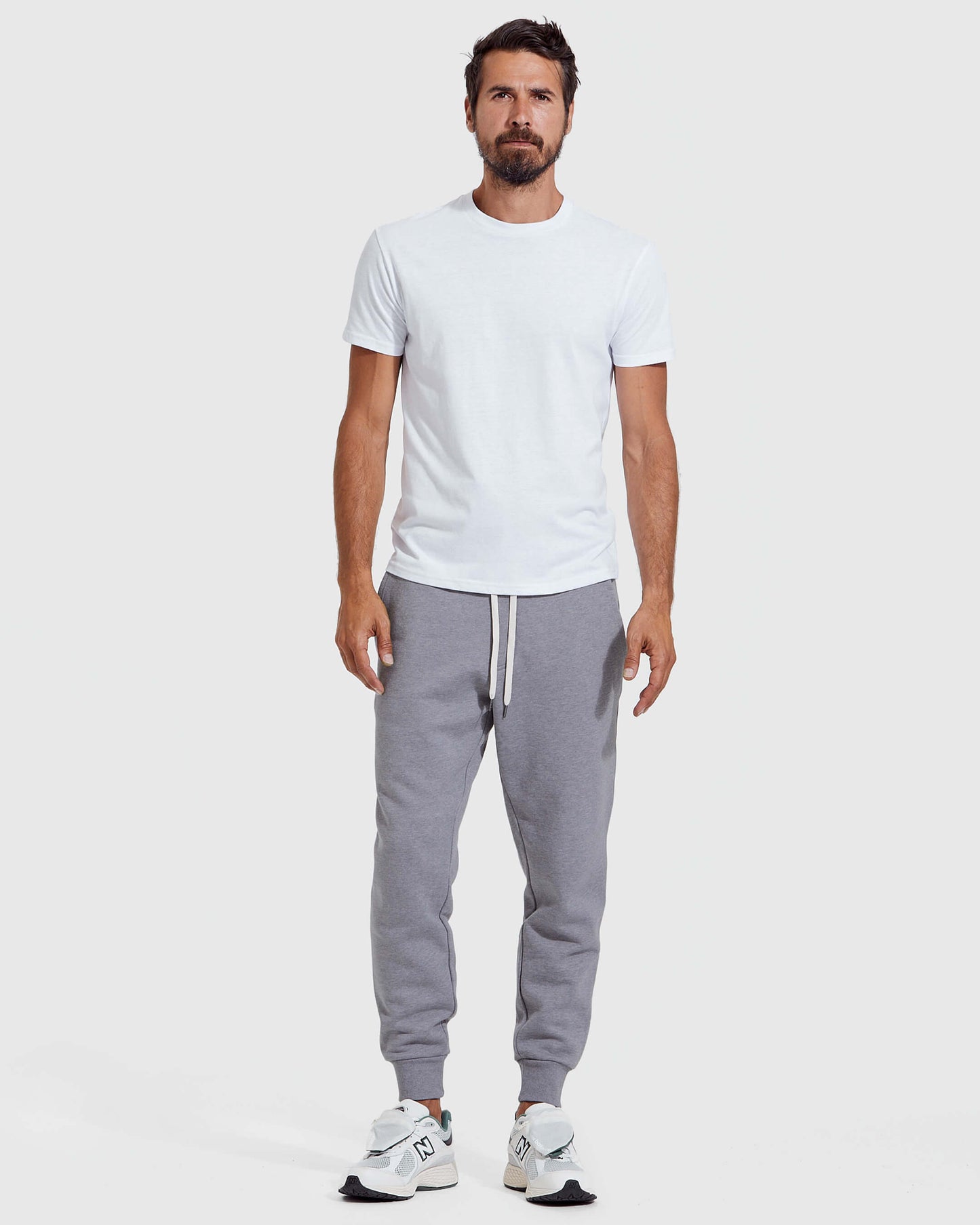 Heather Gray Fleece French Terry Joggers