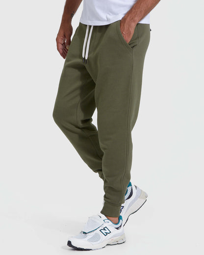 Military Green Full Zip Fleece Hoodie & Jogger 2-Pack