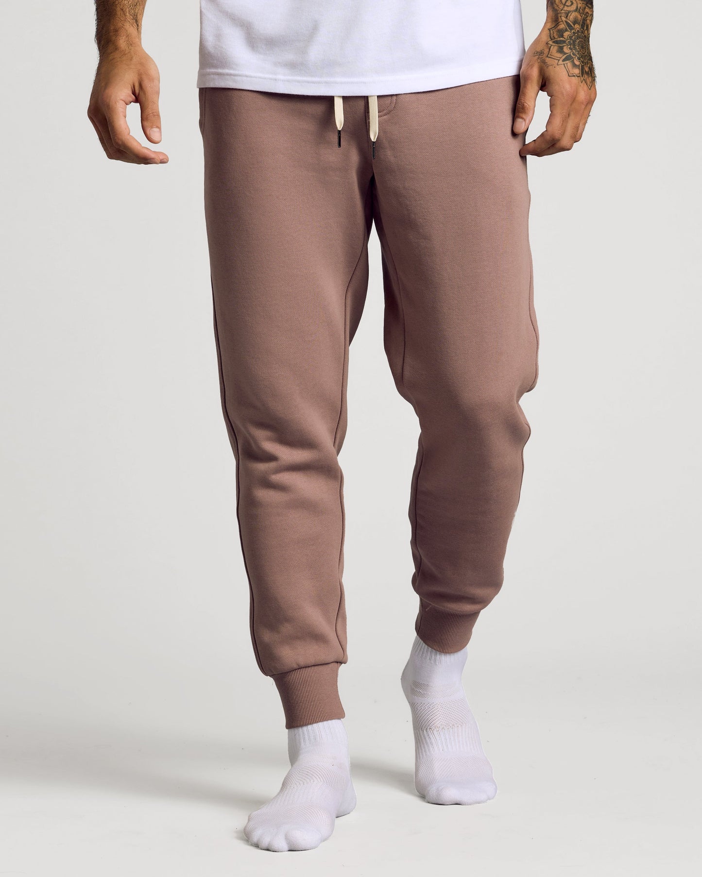 Slate Mauve Pullover Fleece Crew & Jogger 2-Pack