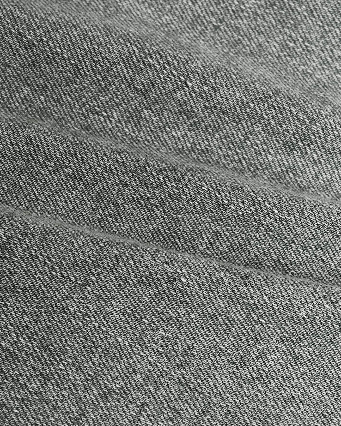 Medium Gray Wash Straight Authentic Denim Jeans