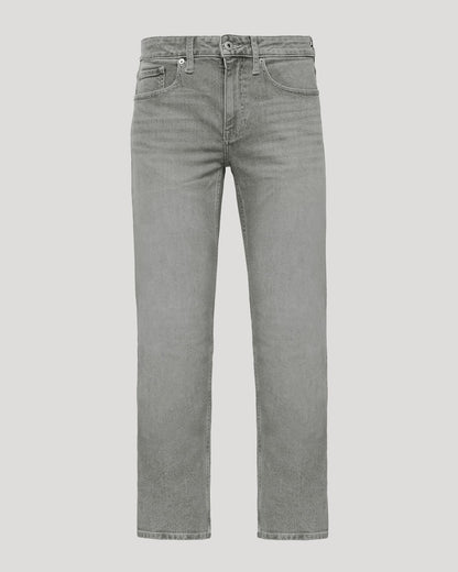 Medium Gray Wash Straight Authentic Denim Jeans