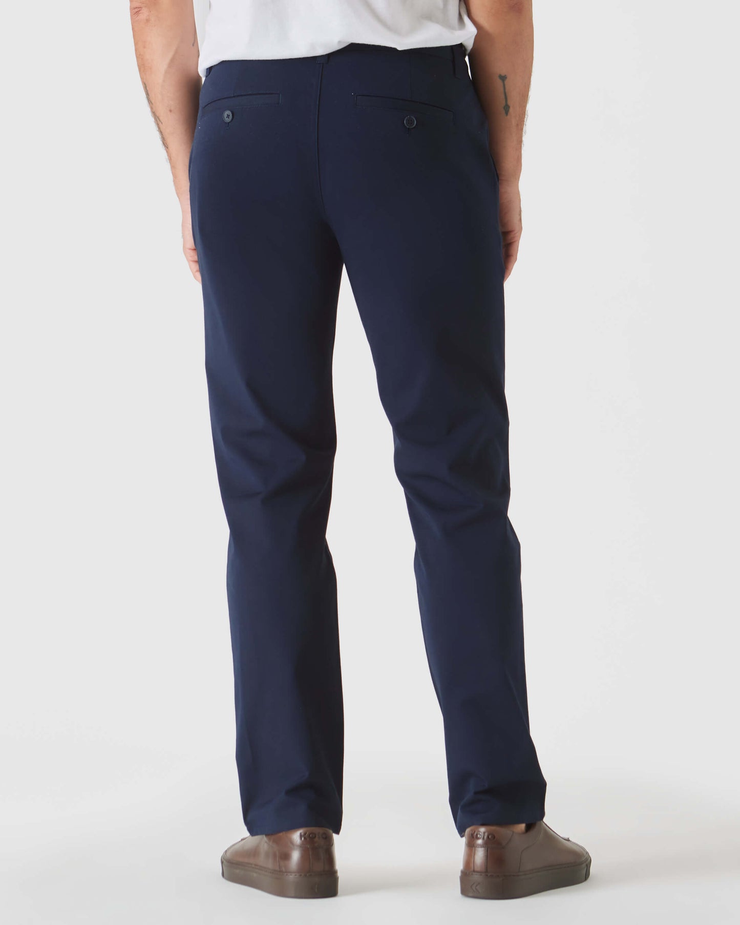 Khaki & Navy Straight Twill Chino 2-Pack