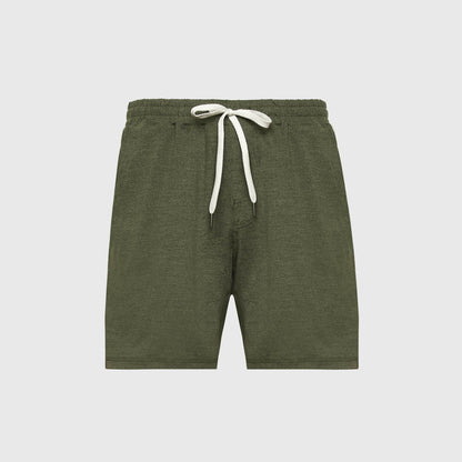 Dark Heather Military Green Active Comfort Shorts