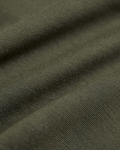 7" Military Green Comfort Knit Chino Shorts