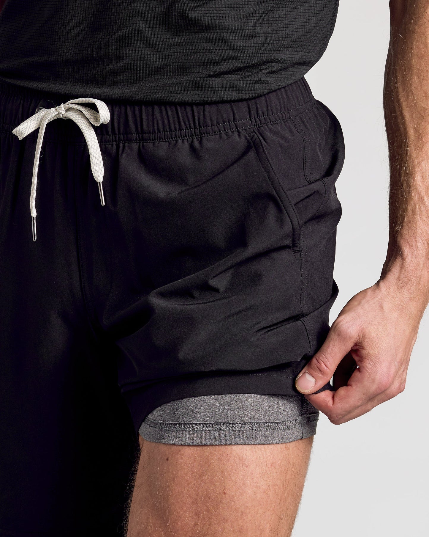 Black 9" Active Quick Dry Shorts