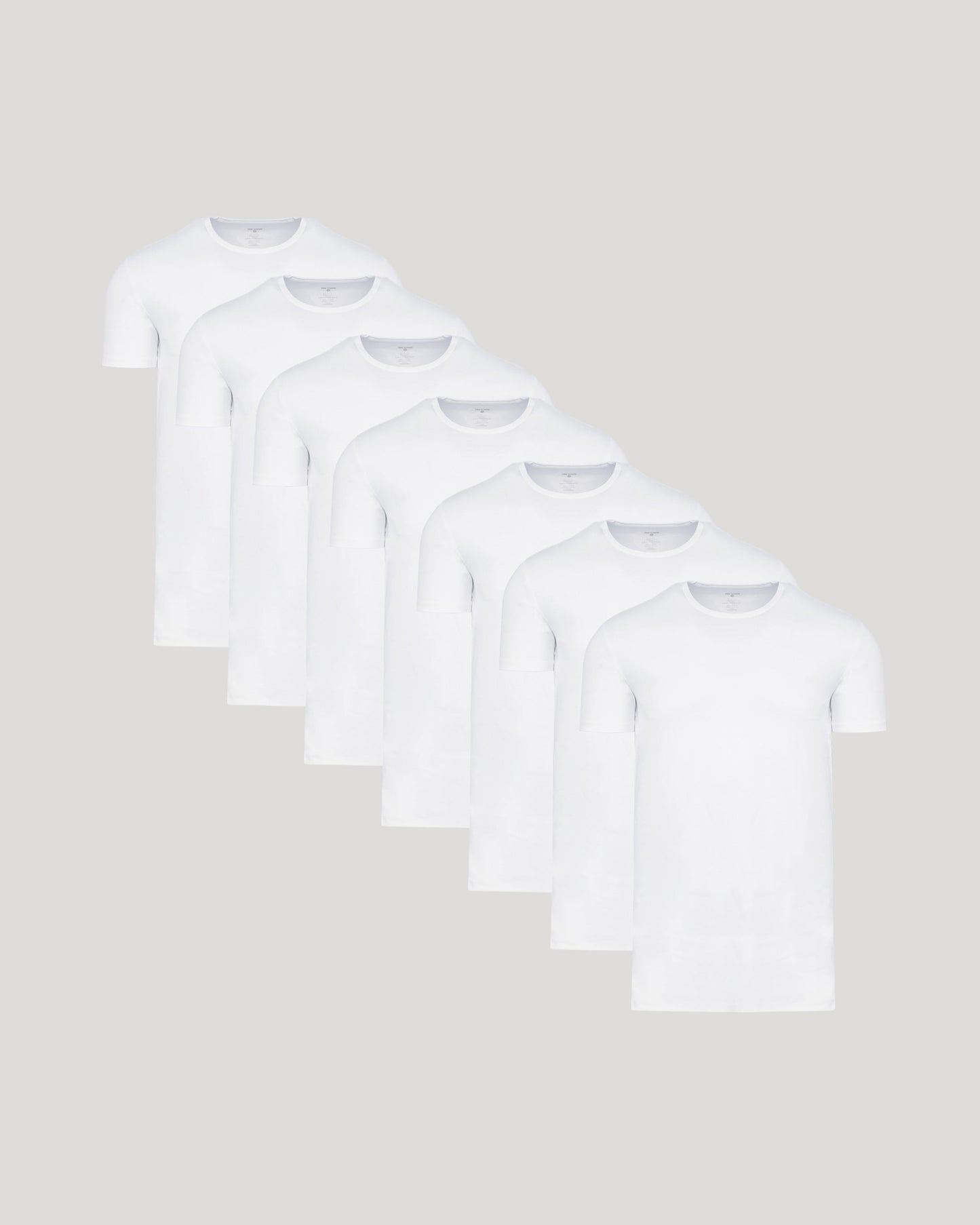 White Tall Premium Pima Crew Neck 7-Pack
