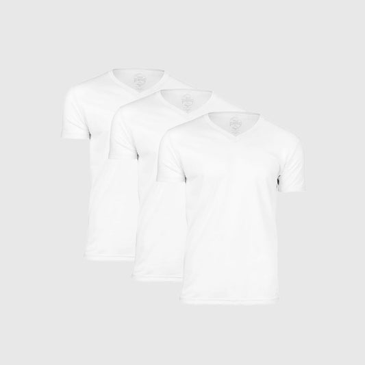 White Classic V-Neck 3-Pack