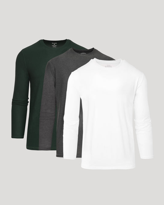 Active Long Sleeve Crew 3-Pack