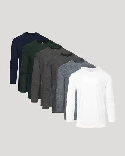 Active Long Sleeve Crew 6-Pack