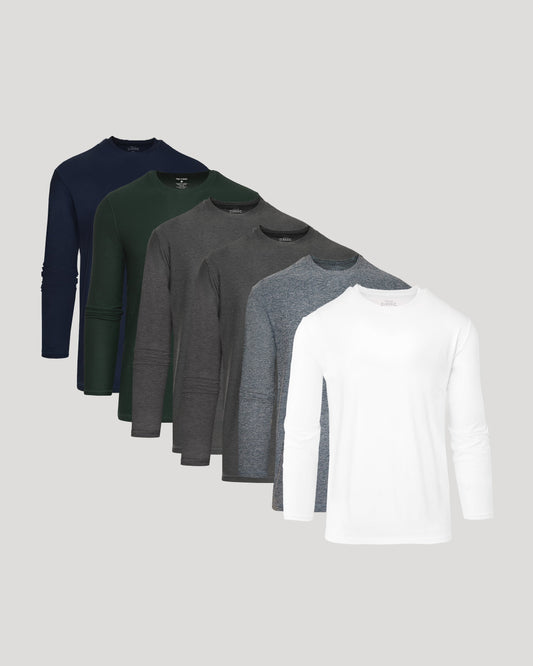 Active Long Sleeve Crew 6-Pack