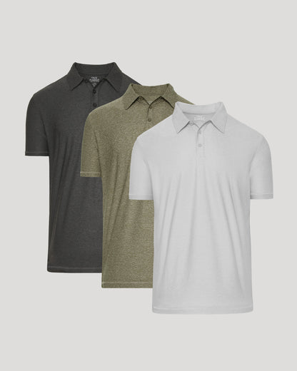 Active Short Sleeve Polo 3-Pack