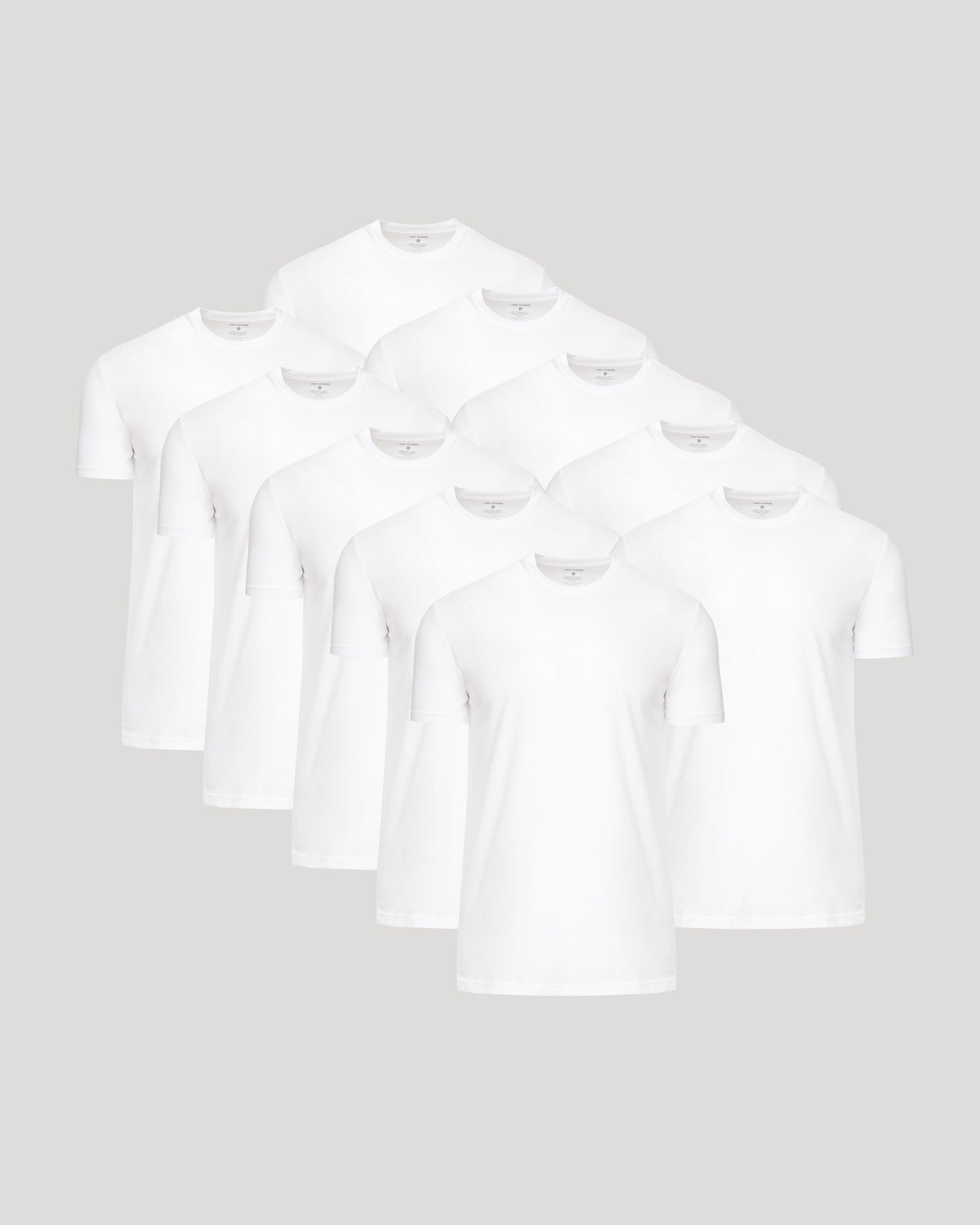 All White Tall Classic Crew 10-Pack