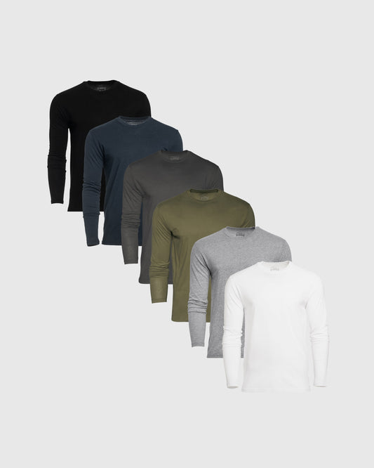 The Staple Classic Long Sleeve Crew Neck 6-Pack
