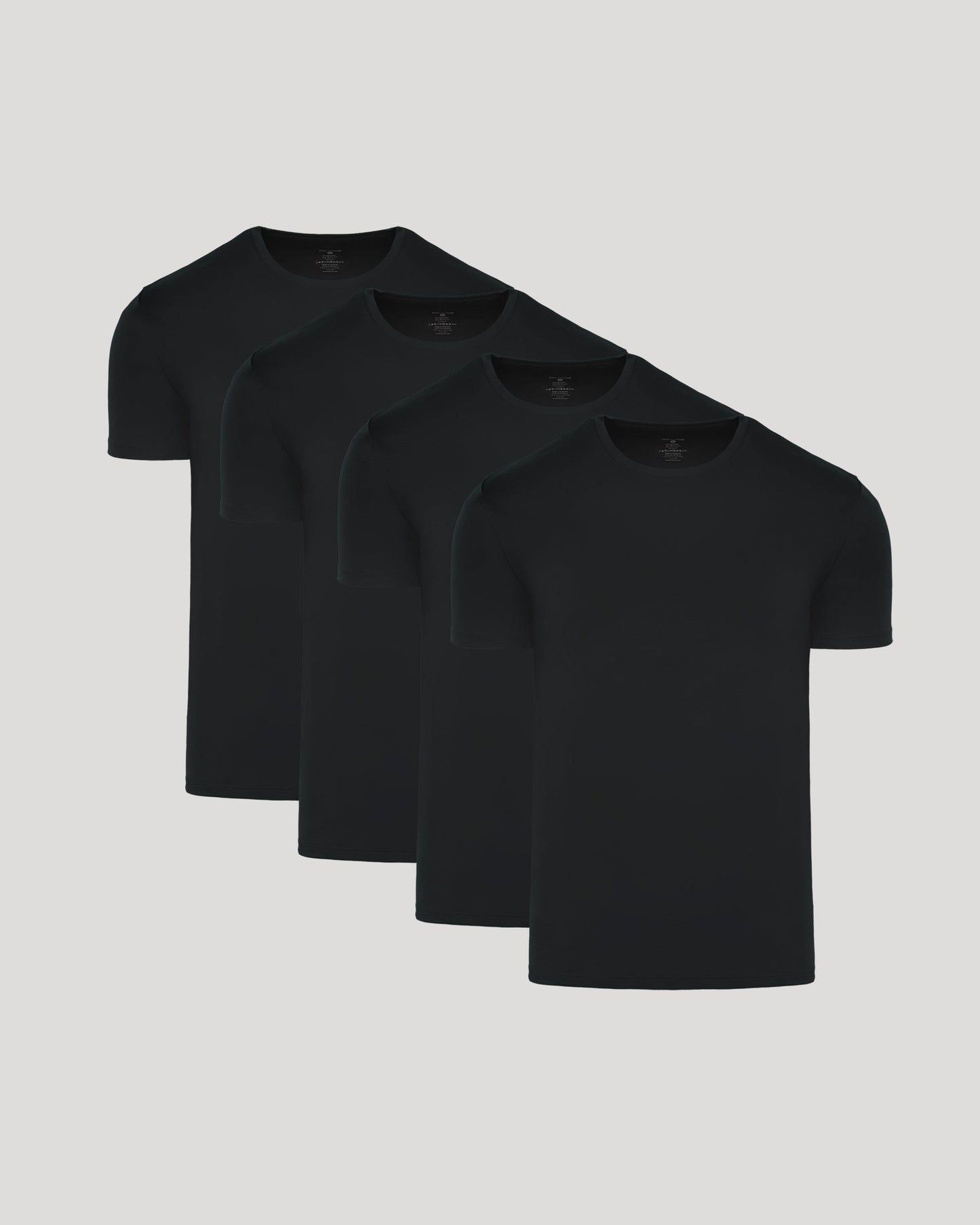Black Premium Pima Crew Neck 4-Pack