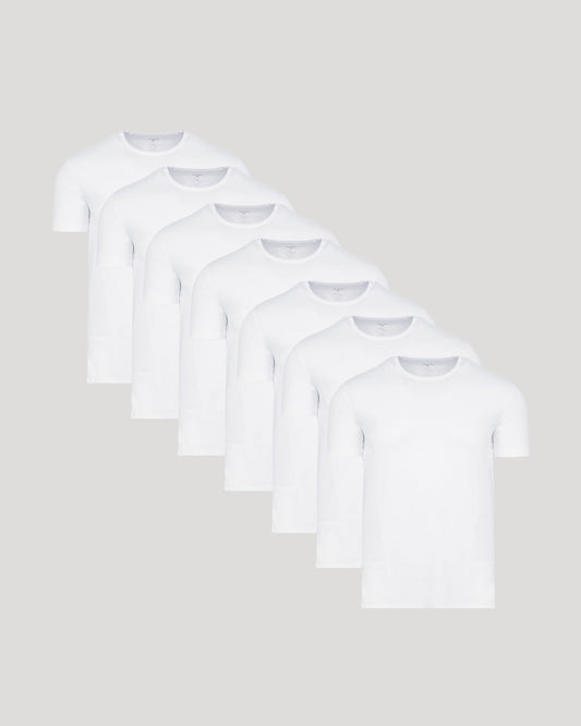 White Premium Pima Crew Neck 7-Pack
