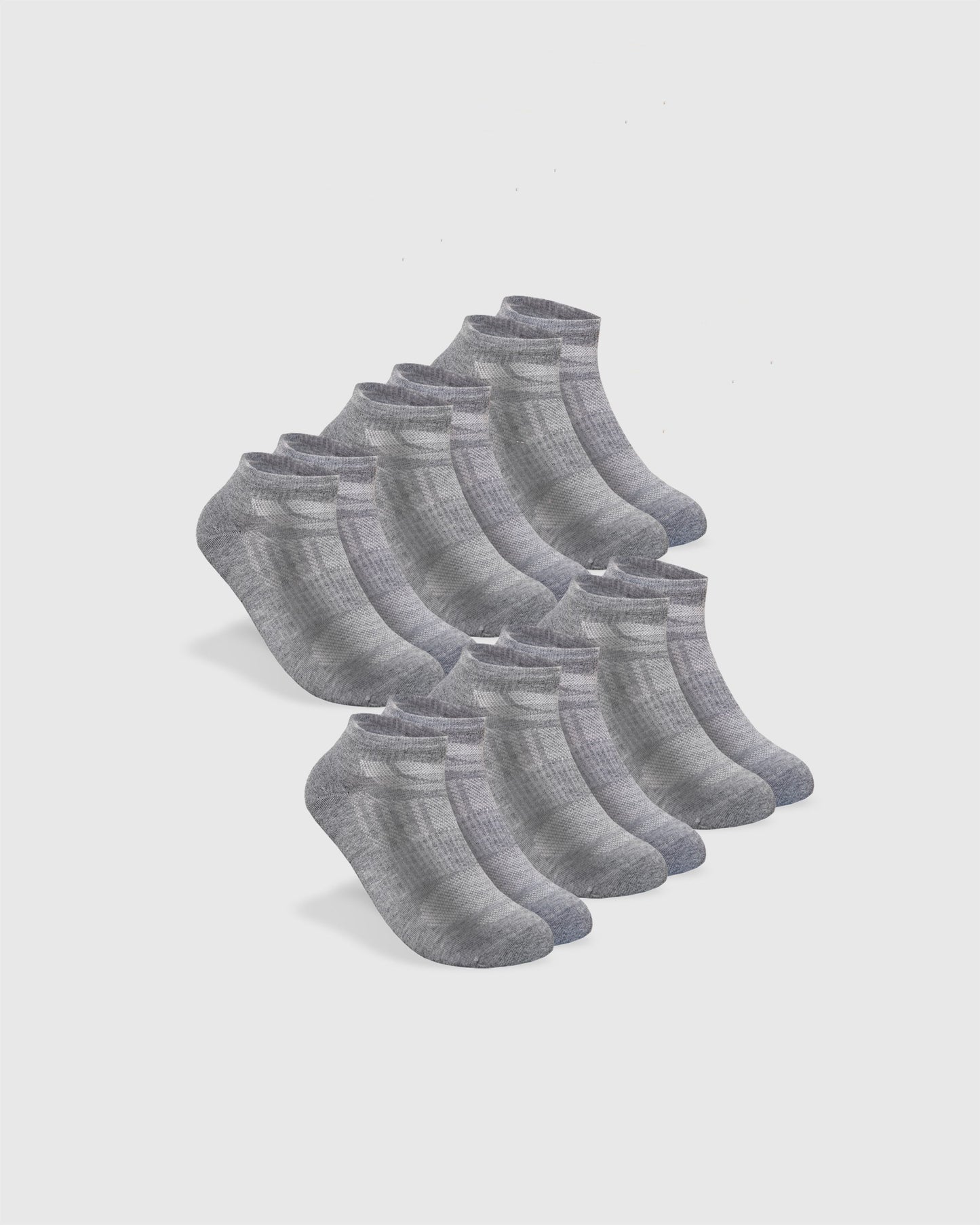 Heather Gray Ankle Socks 6-Pack