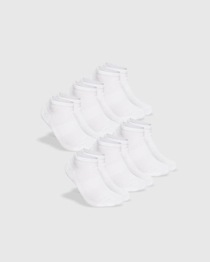 White Ankle Socks 6-Pack