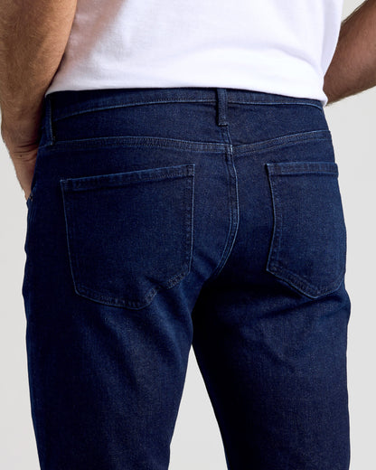 Indigo Rinse Slim Authentic Denim Jeans