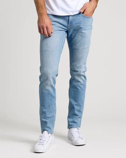 Light Indigo Wash Slim Authentic Denim Jeans