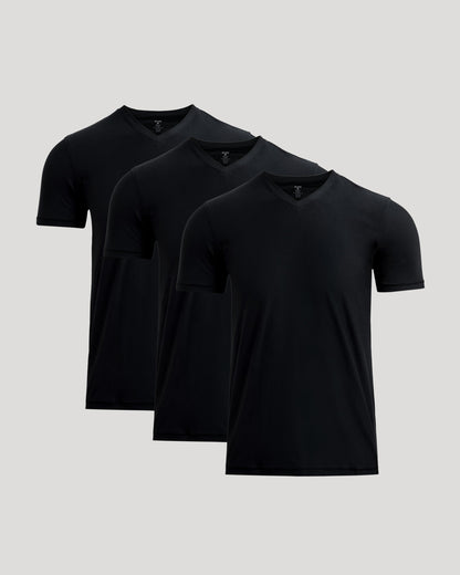 Black Active V-Neck 3-Pack