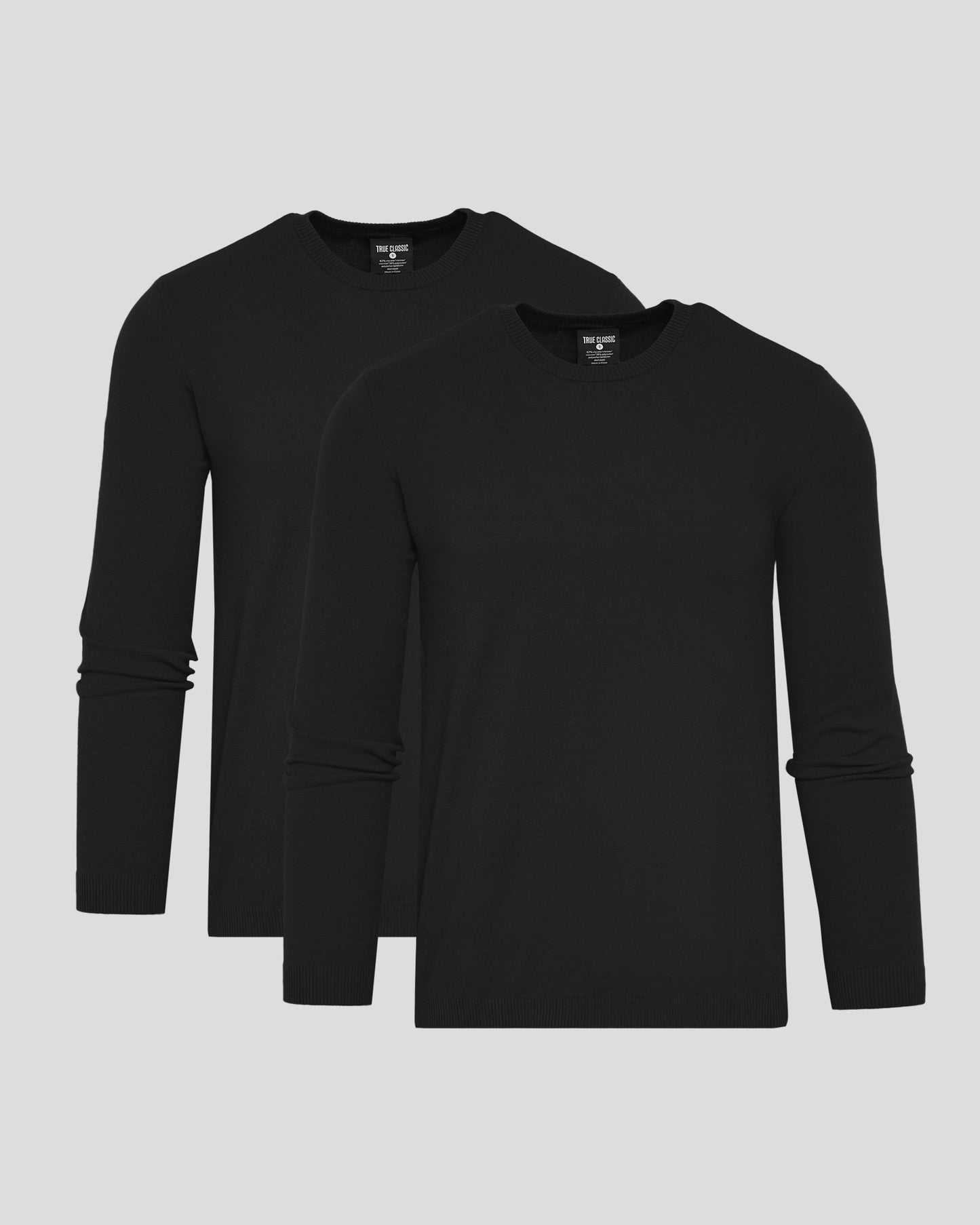 Black Crew Neck Sweater 2-Pack