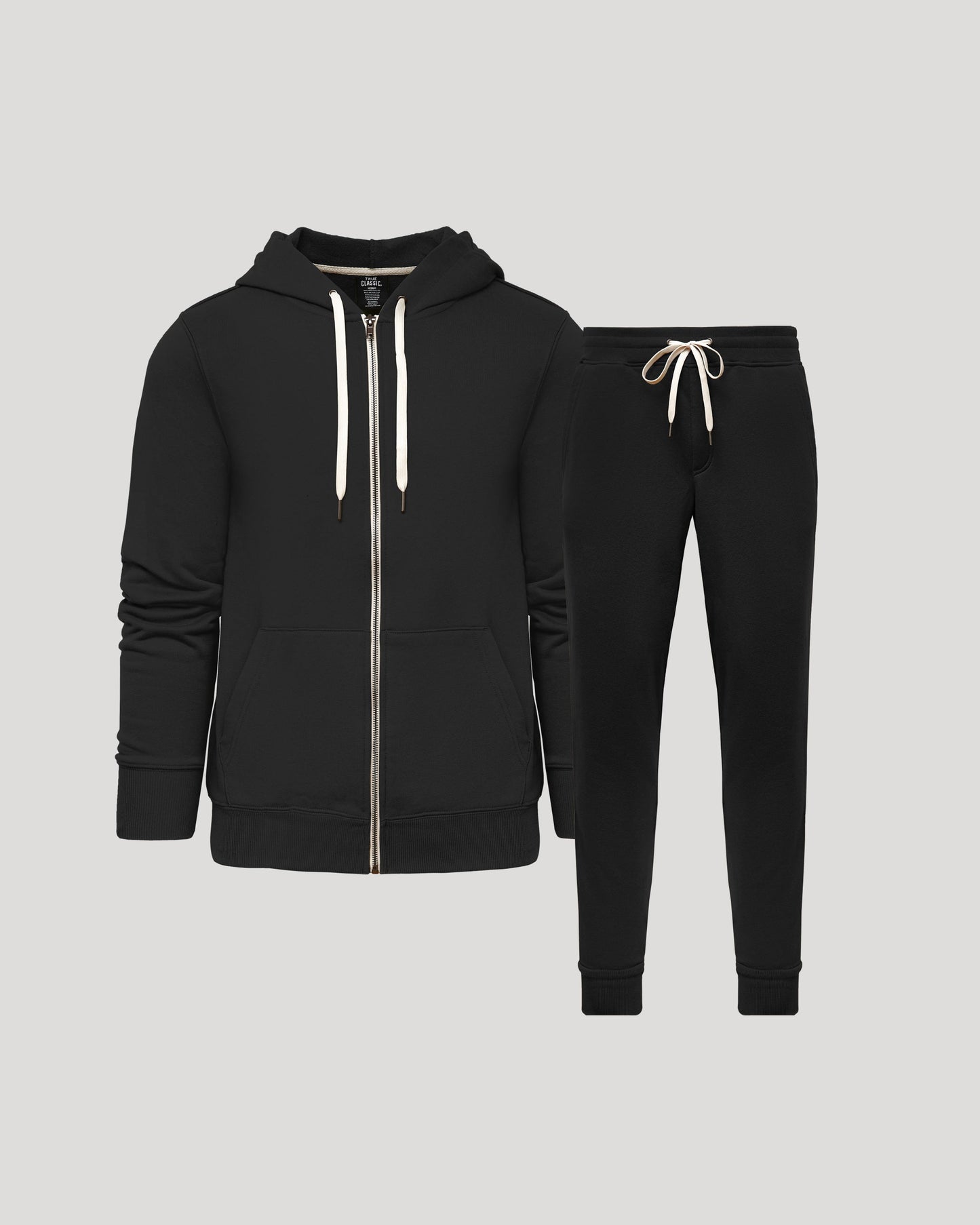 Black Full Zip Fleece Hoodie & Jogger 2-Pack