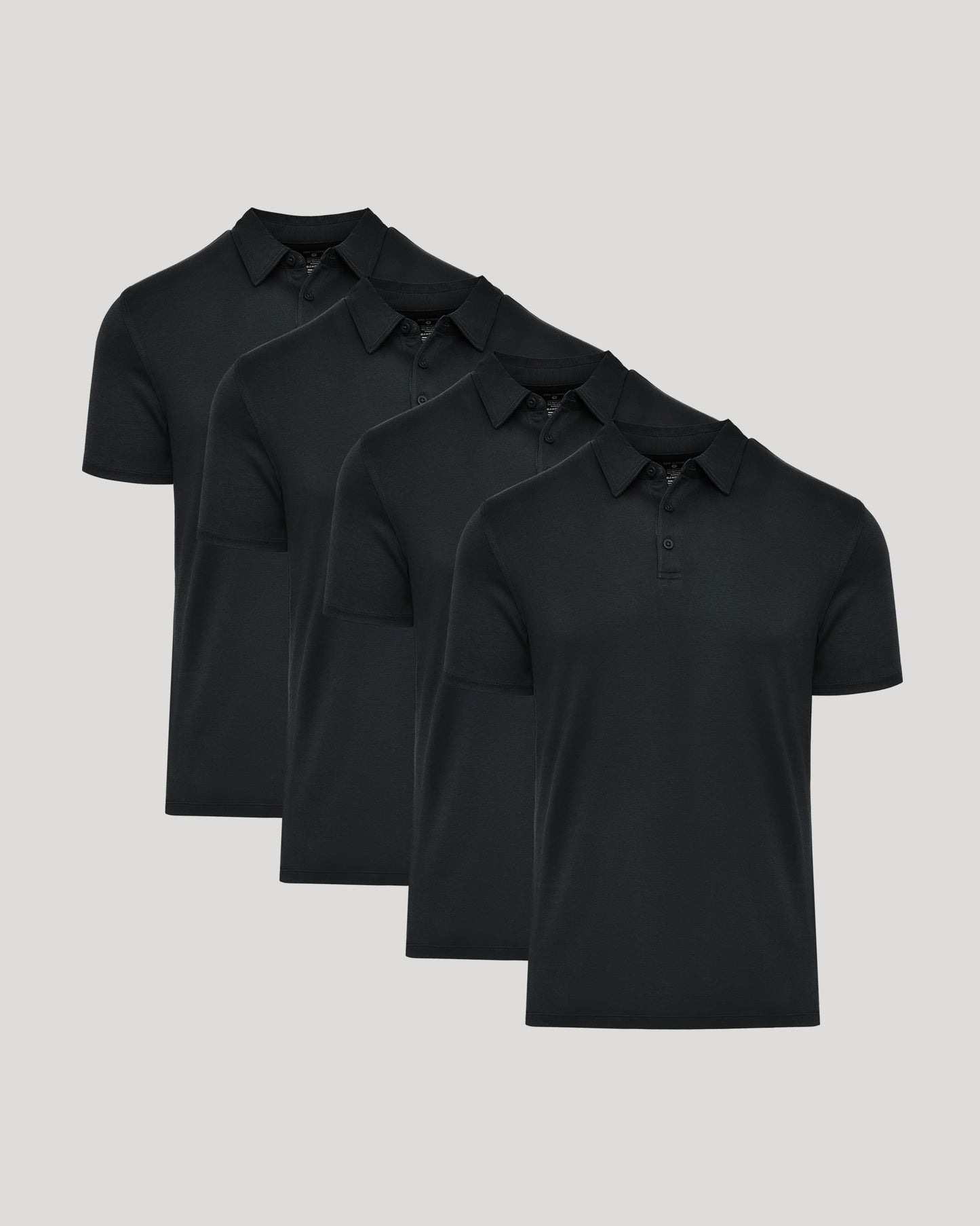 Black Premium Pima Polo 4-Pack