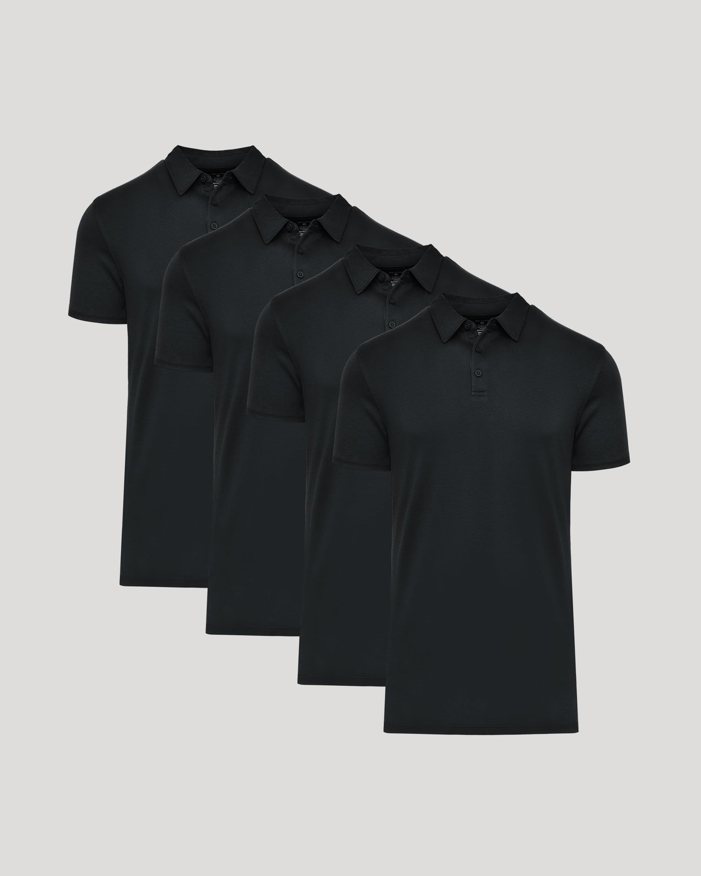 Black Tall Premium Pima Polo 4-Pack