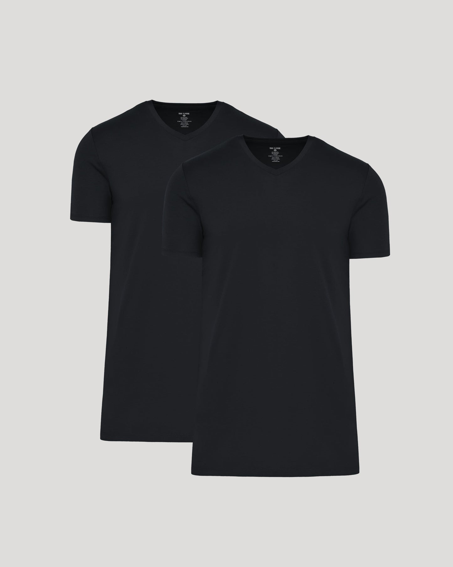 Black Tall Premium Pima V-Neck 2-Pack