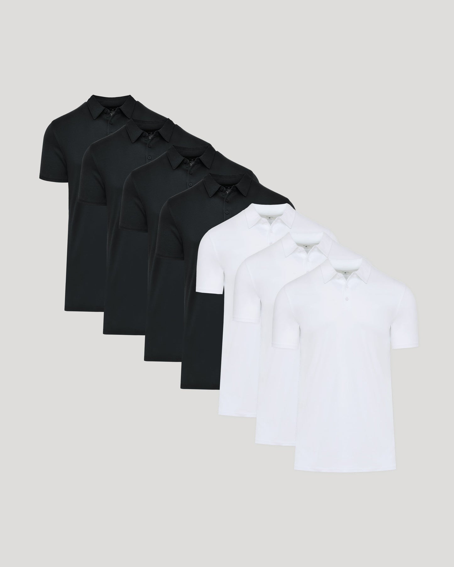 Black & White Tall Premium Pima Polo 7-Pack