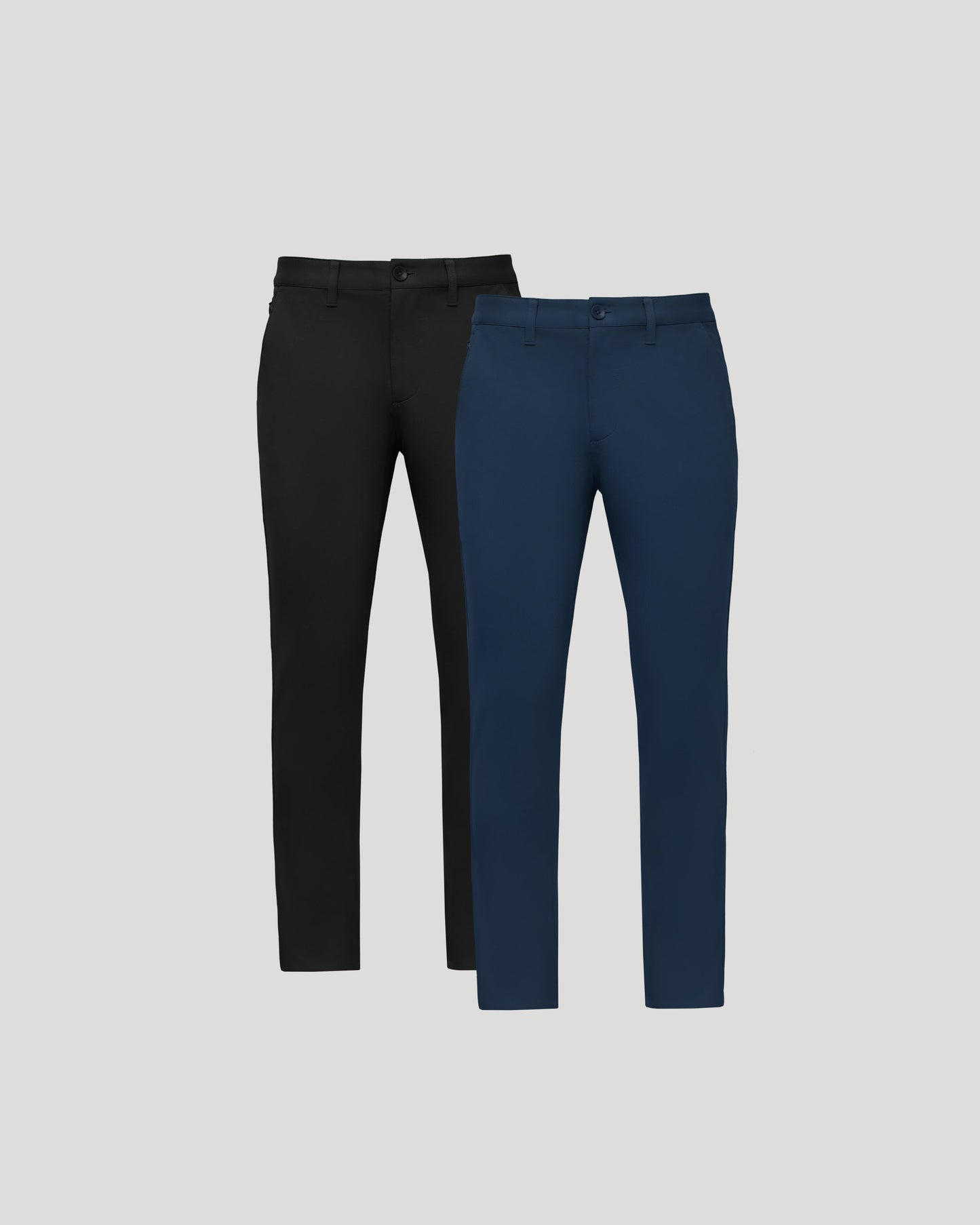 Black & Navy Slim Chino Pants 2-Pack