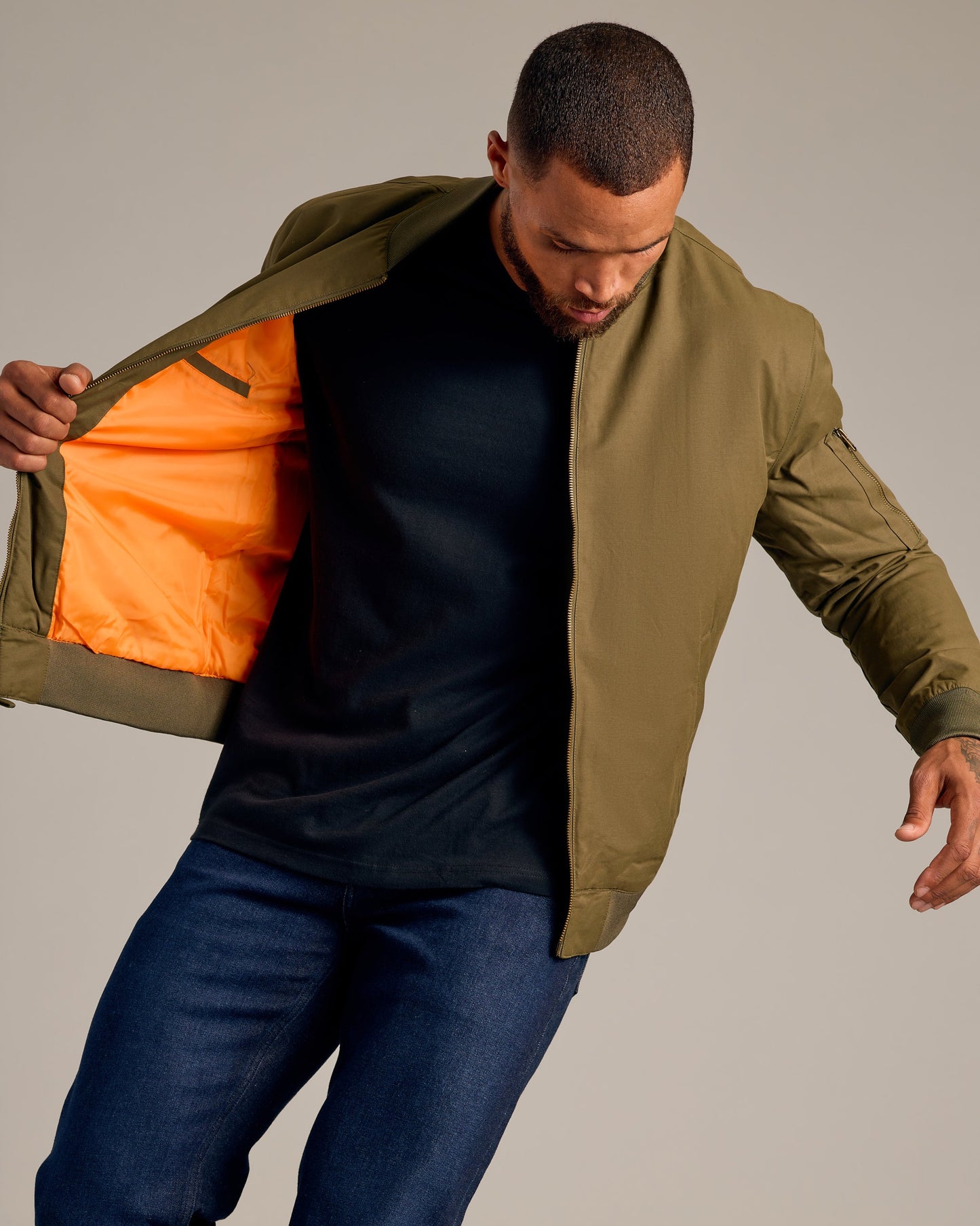 Army Green Bomber Jacket