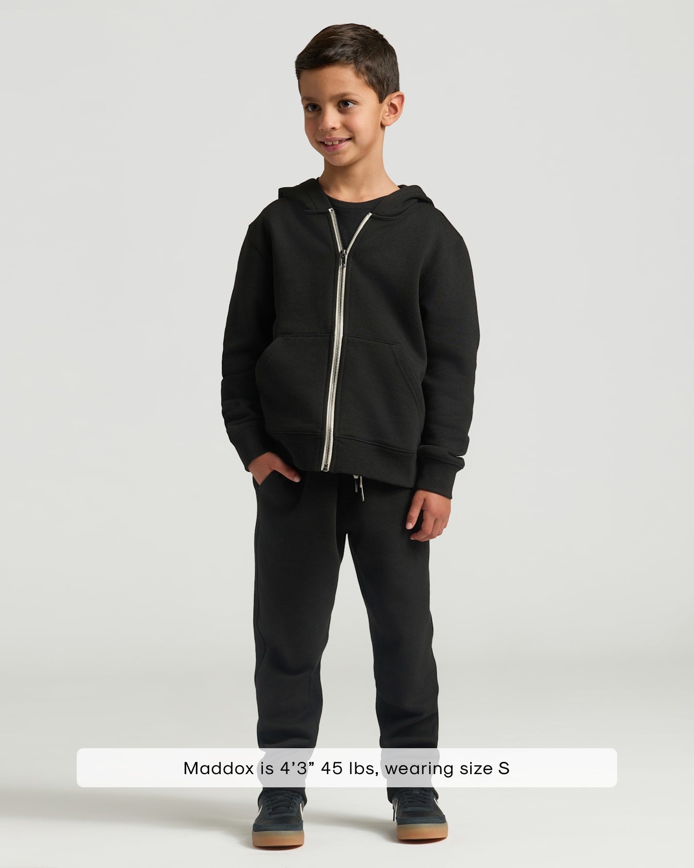 Boys' Black & Navy Fleece Zip Hoodie 2-Pack