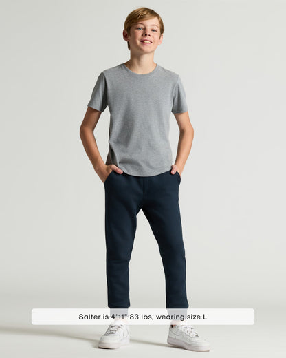 Boys' Classic Curved Hem Crew Neck 3-Pack