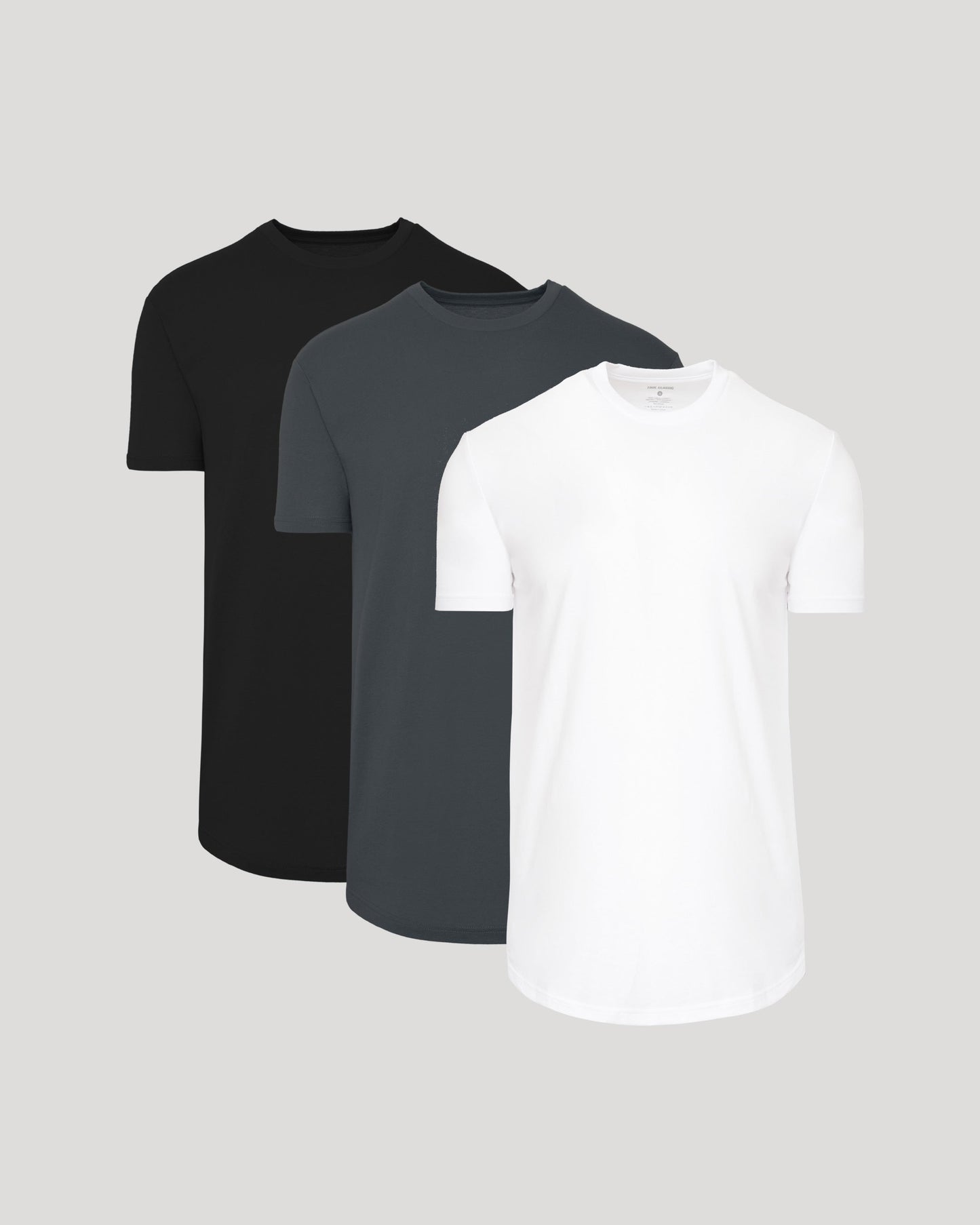 Classic Short Sleeve Tall Curved Hem Crew 3-Pack