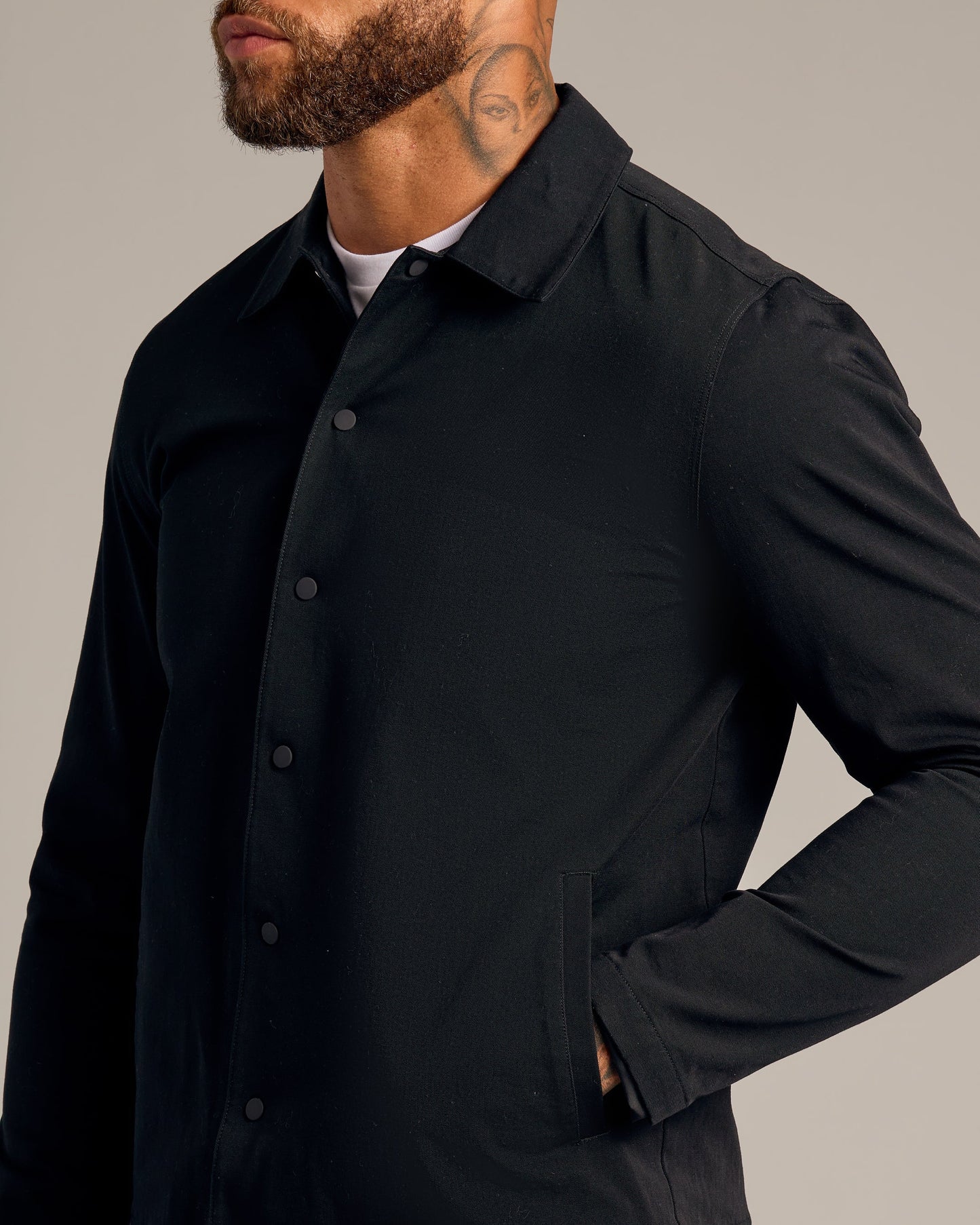 Black Coaches Jacket