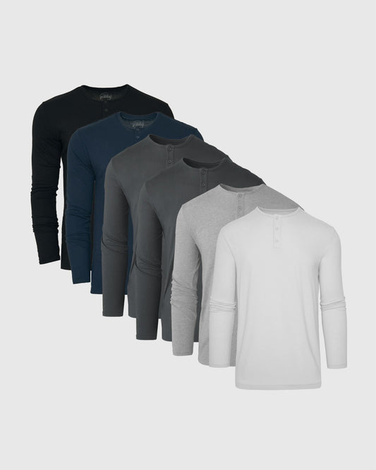 The Standard Classic Long Sleeve Henley 6-Pack