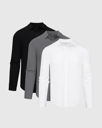 Core Color Lightweight Dress Shirt 3-Pack