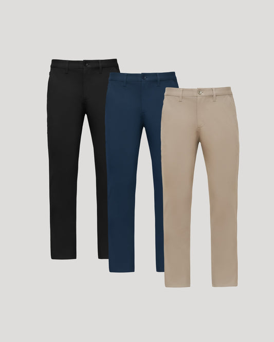 Core Straight Chino Pants 3-Pack