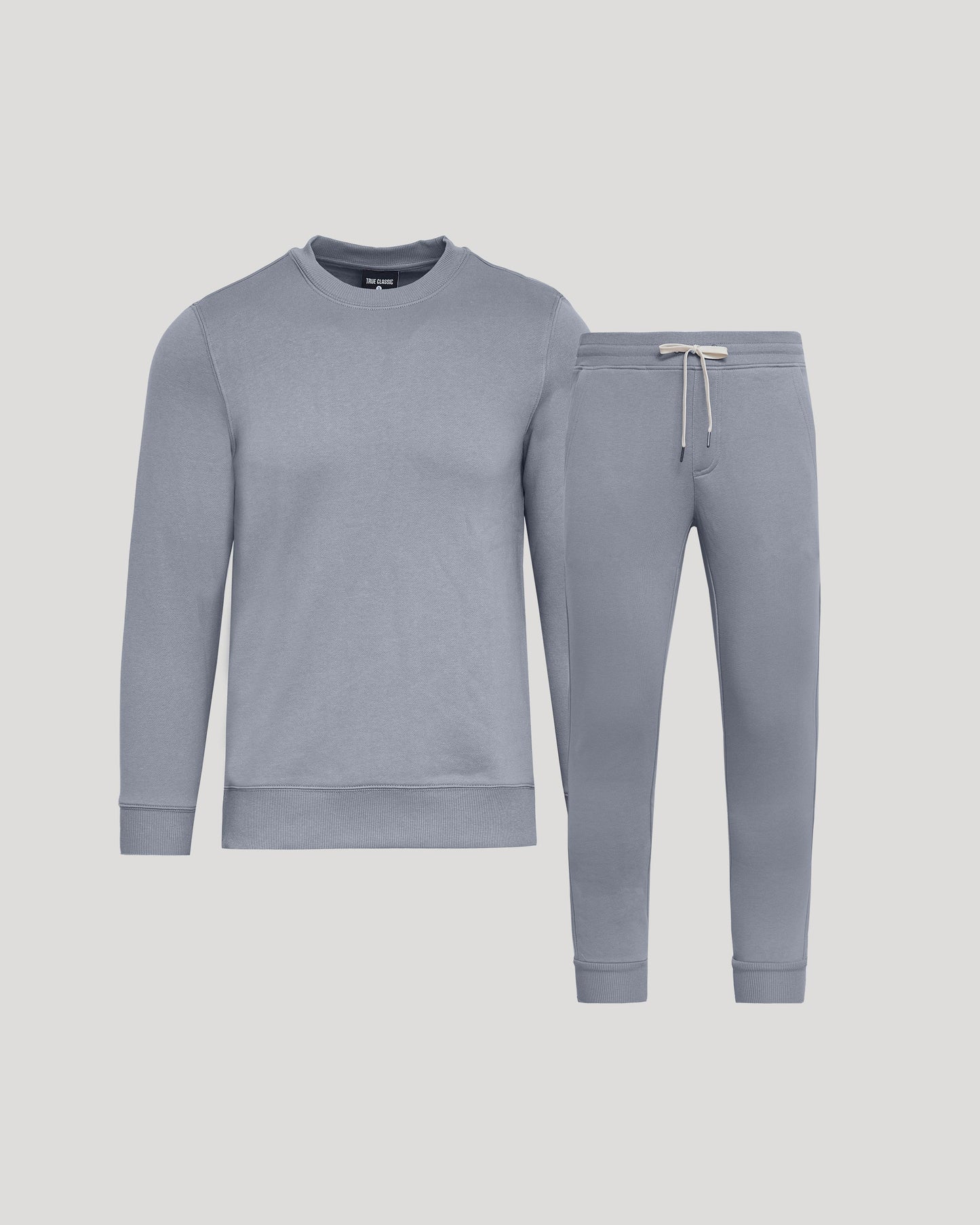 Dusty Blue Pullover Fleece Crew & Jogger 2-Pack
