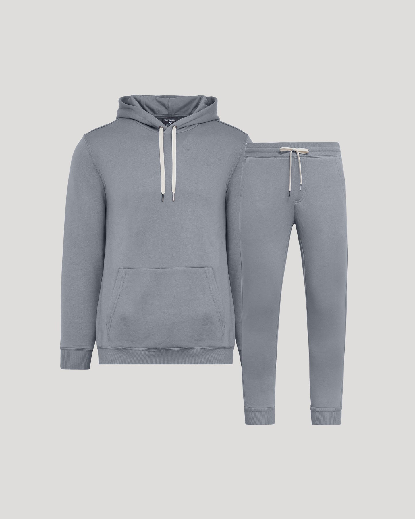 Dusty Blue Pullover Fleece Hoodie & Jogger 2-Pack