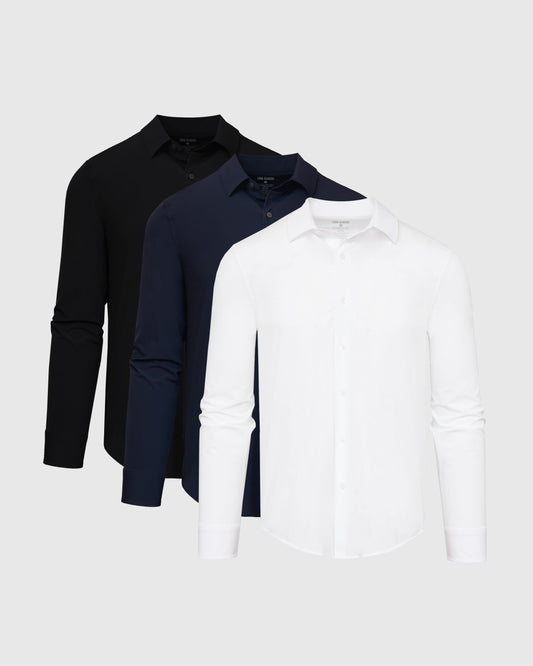 Essential Lightweight Dress Shirt 3-Pack