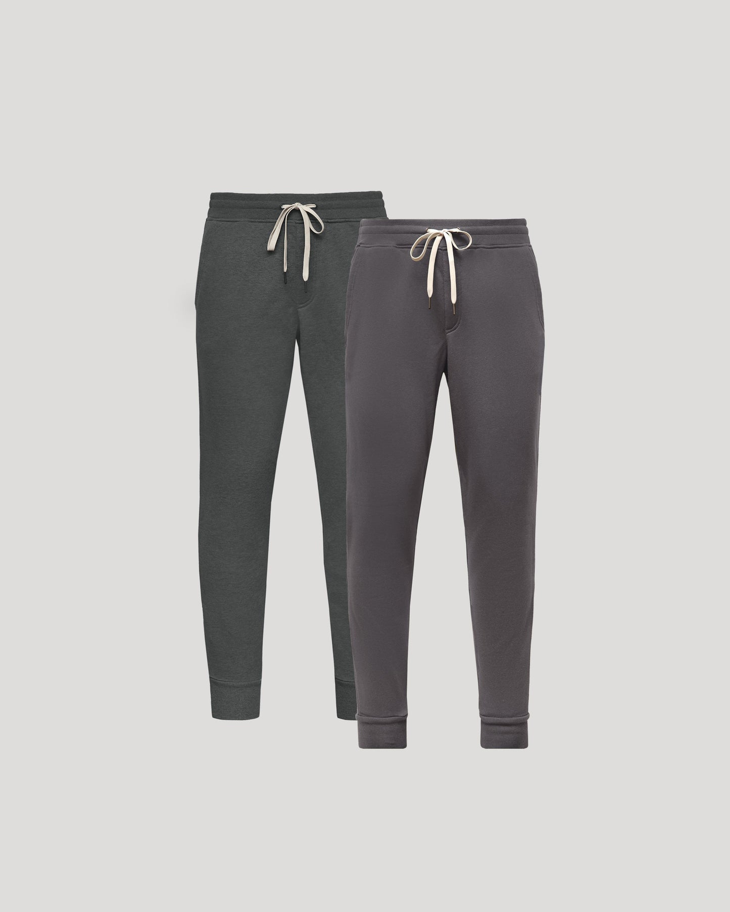 Gray Tones Fleece French Terry Joggers 2-Pack